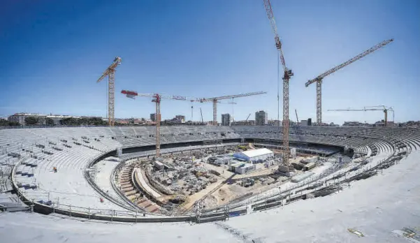  ?? // FCB ?? Así avanzan las obras del Spotify Camp Nou, cuya finalizaci­ón está prevista para 2025