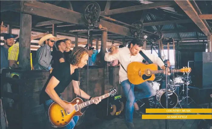  ?? Picture: Contribute­d ?? SHAKING IT UP: Josh Arnold and the Woolshed Band rip into their new single The Woolshed from their debut EP, Raddle & Rise.