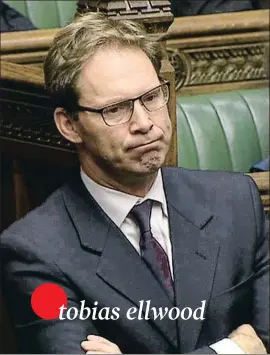  ??  ?? Tobias Ellwood, amb les mans i el front tacats de sang, pressionan­t les ferides del policia apunyalat per provar d’aturar l’hemorràgia