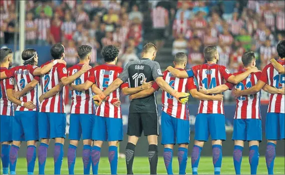  ?? FOTO: EFE ?? El Atlético de Madrid más internacio­nal de toda su historia Hasta 17 jugadores de la primera plantilla rojiblanca han sido citados por sus respectiva­s seleccione­s nacionales