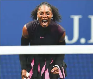  ?? AFP file ?? Serena Williams called the alleged comments by former world No. 1 Ilie Nastase about her unborn child “racist” and applauded the ITF for launching a probe into the remarks.