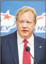  ??  ?? This Aug 4, 2017 file photo shows Jim Johannson speaking during a news conference in
Plymouth, Mich. (AP)