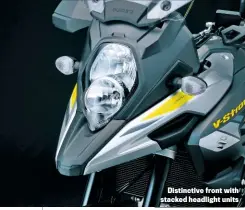  ??  ?? Distinctiv­e front with stacked headlight units
