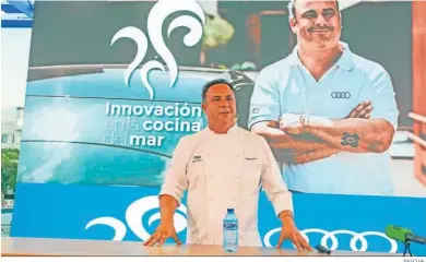  ?? PASCUAL ?? El cocinero jerezano Ángel León, también conocido como ‘El Chef del Mar’.