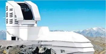  ??  ?? ► Recreación del telescopio LSST en la Región de Coquimbo.