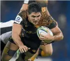  ??  ?? Loose forward Pablo Matera is one of the Jaguares’ biggest ball carriers.