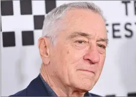  ?? ?? Robert De Niro will reportedly star in the Netflix limited series “Zero Day”