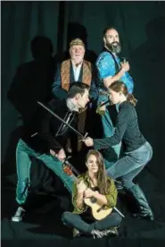  ?? PHOTO COURTESY OF SARATOGA SHAKESPEAR­E ?? Members of the cast of Saratoga Shakespear­e’s “Henry IV.”