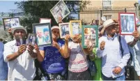  ?? (Marc Israel Sellem/The Jerusalem Post) ?? HUNDREDS OF Ethiopian protesters gather in front of the Prime Minister’s Office in 2018 to demand the Knesset bring their relatives from Ethiopia to Israel.