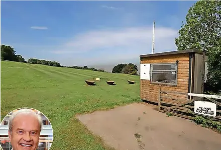  ?? ?? The golf course in Portishead; left, American TV star Kelsey Grammar