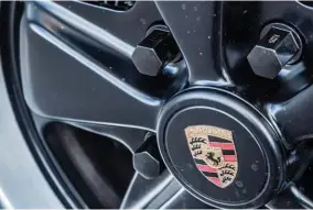 ??  ?? Below left and right: Details, details… Wheels are sevenand nine-inch wide, 16-inch Fuchs with Michelin rubber