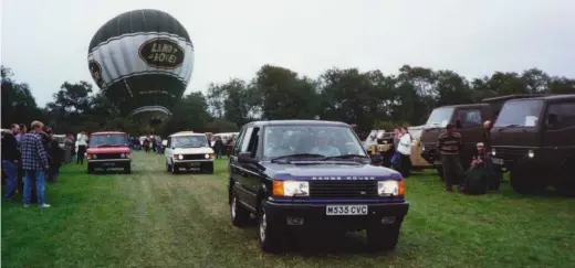  ??  ?? Land Rover’s hot air balloon part of the celebratio­ns at the Dunsfold Land Rover Trust open day in 1994 Xxxx xx xx xx xx xx xxx xx xx x x xx xx x xx x x xx xx