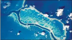  ?? BILD: NASA ?? Das jüngst von der NASA zur Verfügung gestellte Foto zeigt das Great Barrier Reef, fotografie­rt von der ISS aus.