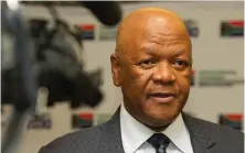  ?? PICTURE: NTSWE MOKOENA ?? HOT TOPIC: Energy Minister Jeff Radebe has signed the contested renewable energy agreements with 27 independen­t power producers on behalf of Eskom.