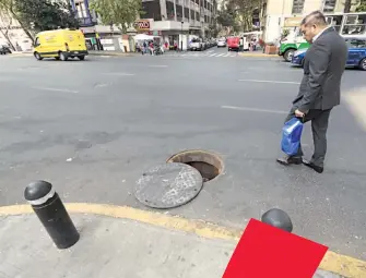  ?? SERGIO VÁZQUEZ /LA PRENSA ?? En Cuajimalpa atenderán las coladeras sin tapa