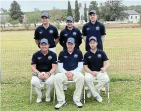  ?? Picture: DONNE PITTAWAY ?? FAMILY FIRST: The Brotherton­s retained their title in the Salem family six-aside cricket tournament at Salem on Saturday. The Brotherton family members are, from left, standing, Nic, Buster and Jaden; seated, Trevor, Peter and Jason.