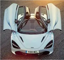  ??  ?? NEED TO KNOW As well as looking amazing, the dihedral doors make climbing into and out of the 720S much easier