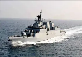  ??  ?? In March 2003, the government sanctioned constructi­on of four anti-submarine warfare Corvettes. INS Kadmatt (pictured here) was delivered eight years and seven months later than the targeted year i.e. in November 2015.