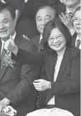  ?? SAM YEH, AFP/ GETTY IMAGES ?? Trump says Tsai Ing- wen called in congratula­tions.