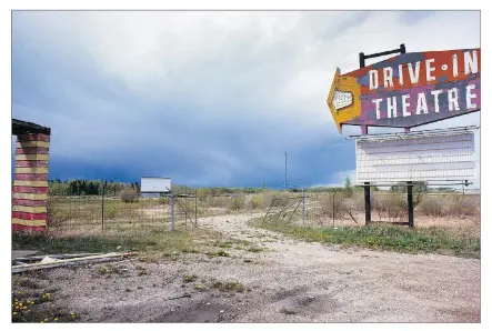  ?? PHOTOS: GEORGE WEBBER. ?? This 1984 shot features what used to be a drive-in theatre in Red Deer.