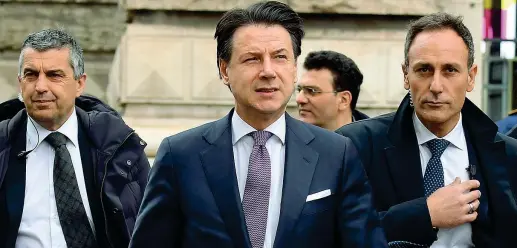  ?? (Ansa) ?? Premier Giuseppe Conte, 55 anni, è presidente del Consiglio dal giugno 2018