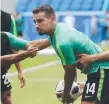  ??  ?? Jamie Maclaren at training.