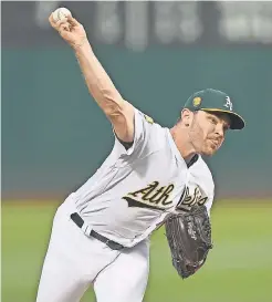  ?? THEARON W. HENDERSON/ GETTY IMAGES ?? Because of injuries, A’s reliever Liam Hendriks has made three September starts.