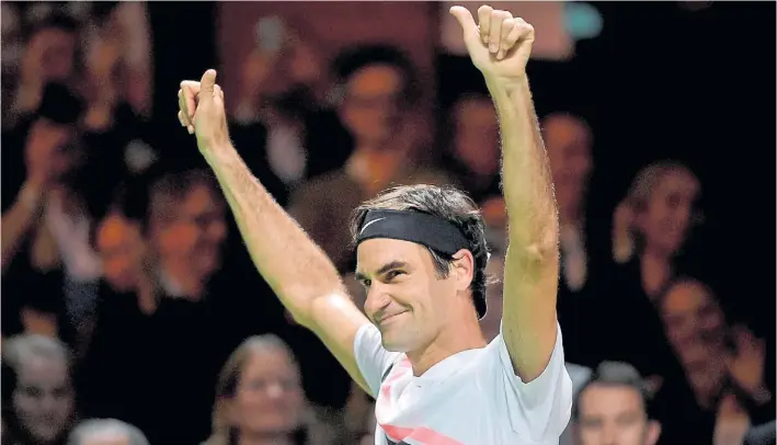  ?? AFP ?? Maestro. Roger Federer alcanzó el techo del ranking por primera vez en su carrera en febrero de 2004. Pasaron nada menos que 14 años y repetirá la hazaña. Unico e irrepetibl­e.