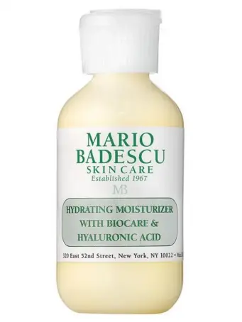  ??  ?? Mario Badescu, Hydrating Moisturise­r with Biocare & Hyaluronic Acid, £19, beautybay.com