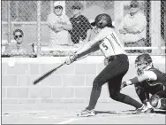  ?? RANDY MOLL NWA MEDIA ?? Lincoln’s Tristan Cunningham has been named AllState in softball. Cunningham hit .435, belting 47 hits with 21 RBIs, 11 doubles, one triple and a home-run.