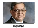  ??  ?? Tony Deyal