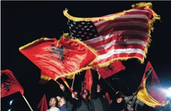  ?? KEYSTONE ?? Si fa festa, ma manca la bandiera del Kosovo