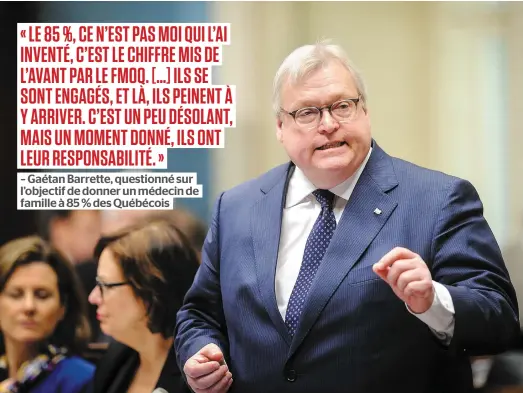  ?? PHOTO D’ARCHIVES, SIMON CLARK ?? Réagissant au dossier publié hier par Le Journal sur l’accessibil­ité aux médecins de famille, le ministre de la Santé Gaétan Barrette estime que les médecins québécois pourraient voir davantage de patients « s’ils le voulaient ».