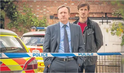  ?? Picture: Mark Bourdillon. ?? Neil Dudgeon as DCI Barnaby and Gwilym Lee as DS Nelson in Midsomer Murders, which one student would love to see filmed in Courier Country.