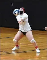  ?? Photo by Jerry Silberman / risportsph­oto.com ?? The Lincoln girls volleyball team dropped its first match in 17 months, a sweep at the hands of a West Warwick team that went to the Division II title match.