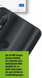  ??  ?? Das Wiko lässt sich wie BQ und Motorola per Fingerprin­toder Gesicht entsperren.