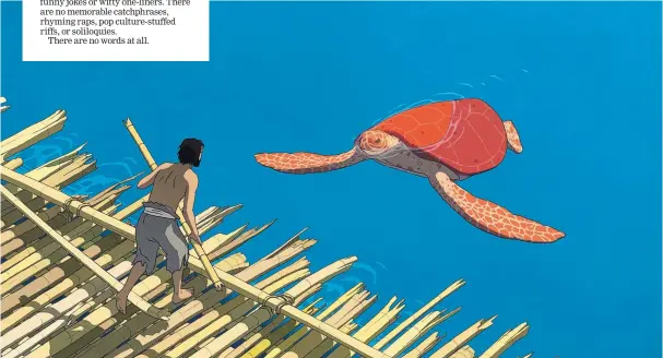  ?? COURTESY OF SONY PICTURES CLASSICS ?? A scene from the Oscar-nominated film, “The Red Turtle.”