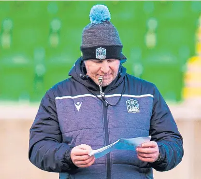  ?? SNS Group. Picture: ?? Glasgow Warriors assistant coach Jason O’Halloran is in his final season at Scotstoun before returning to his native New Zealand.