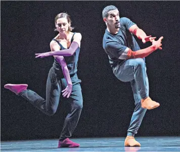  ??  ?? Making moves: dancers Parvaneh Scharafali and Rauf Yasit do William Forsythe proud