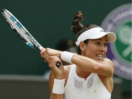  ?? KIRSTY WIGGLESWOR­TH/THE ASSOCIATED PRESS ?? Spain’s Garbine Muguruza beat American Venus Williams the last time the Wimbledon finalists met, at the Rome Masters last month.