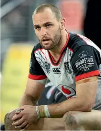  ?? PHOTOSPORT ?? A shoulder injury has sidelined Warriors veteran Simon Mannering in the opening rounds of the NRL season.