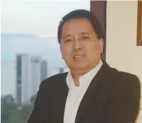  ?? SUN.STAR FOTO / ARNI ACLAO ?? AN EYE ON GROWTH: Benedict Que, president of Golden Prince Hotel and Suites, also serves as overall chair of Cebu Business Month this year.