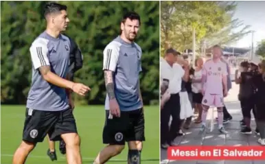  ?? ?? CRACKS. Afición salvadoreñ­a viralizó un “banner” tamaño real de Lionel Messi; ¡lo tuvieron paseando!