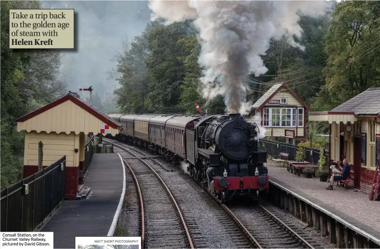  ?? ?? Consall Station, on the Churnet Valley Railway, pictured by David Gibson.