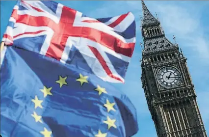  ?? DANIEL LEAL-OLIVAS / AFP ?? Las negociacio­nes del Brexit están influyendo en la economía del Reino Unido