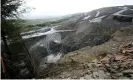  ?? ?? Opencast anthracite coal mining pits are seen from a hilltop. Photograph: Bloomberg/ Getty Images