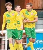  ?? ?? Josh Kelly (centre) celebrates his winner.