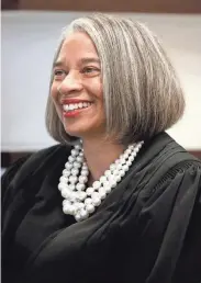  ?? PHOTOS BY FRED SQUILLANTE/ DISPATCH ?? A group founder, Judge Terri Jamison, is new to the bench.