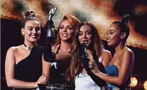  ??  ?? British girl group Little Mix won the Best British Single award for Shout Out To My Ex. — AFP