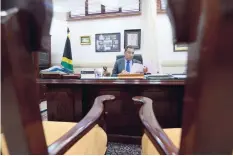  ?? RICARDO MAKYN/MULTIMEDIA PHOTO EDITOR ?? Prime Minister Andrew Holness at the Office of the Prime Minister.